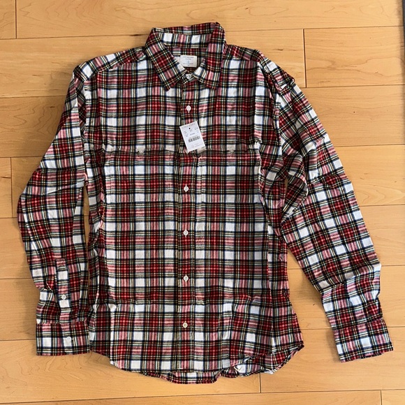 Crewcuts Other - Crewcuts J Crew NWT plaid flannel shirt Boys 16
